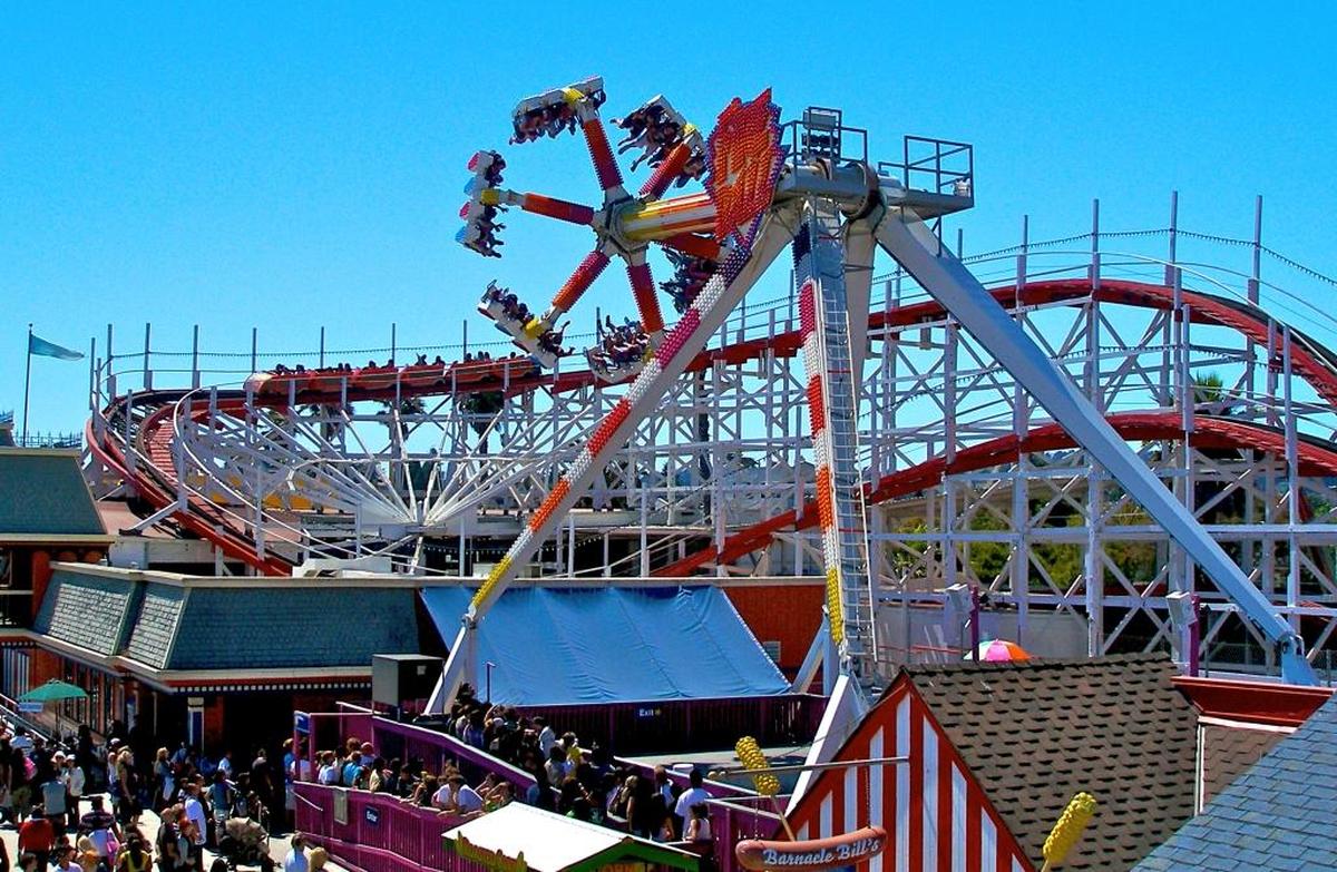 A look at some of the rides on the Santa Cruz Beach Boardwalk in 2009.