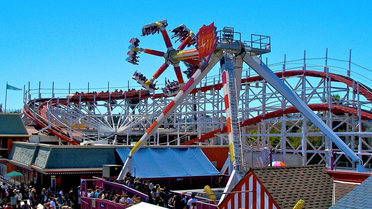 A look at some of the rides on the Santa Cruz Beach Boardwalk in 2009.