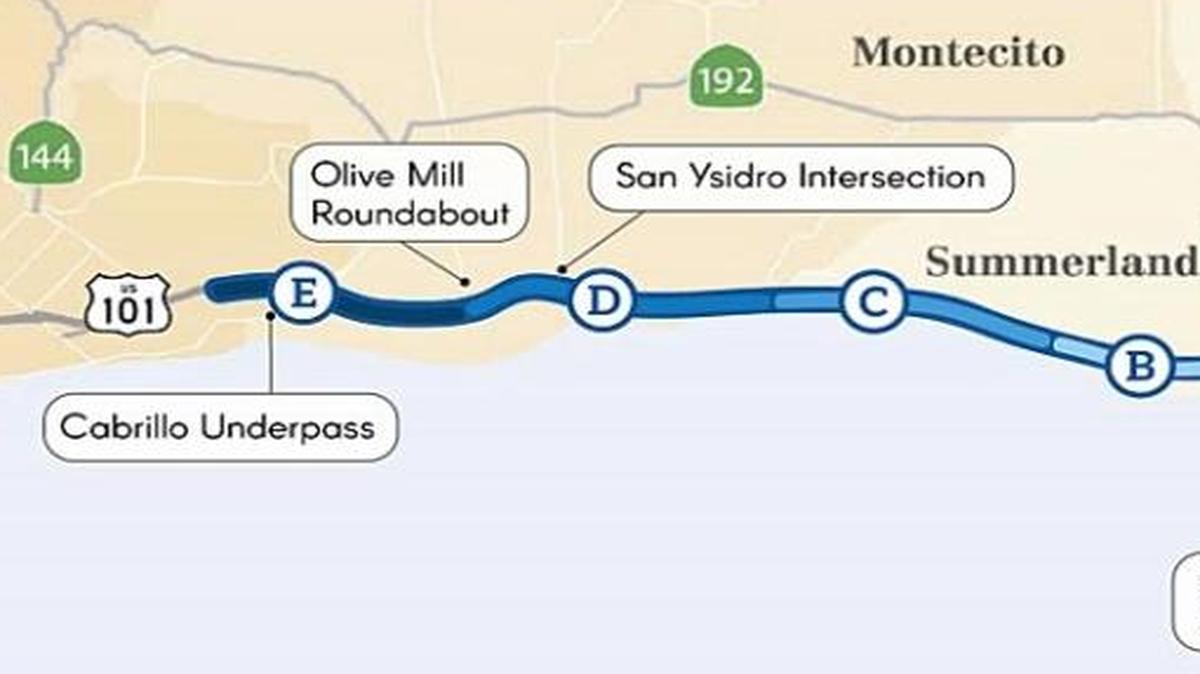 The fourth phase of the Highway 101 widening project spans from Carpinteria to Santa Barbara.