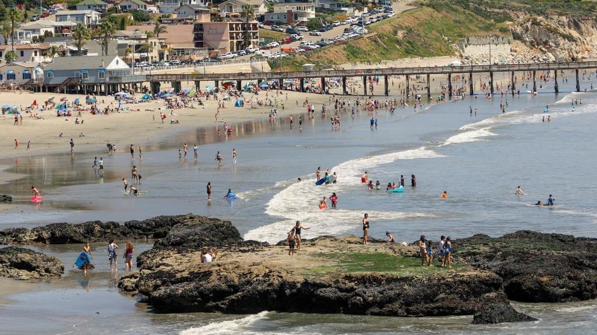 Avila Beach (pictured) received modest grades in a new 2017-18 water-quality report released by Heal the Bay, an environmental non-profit.