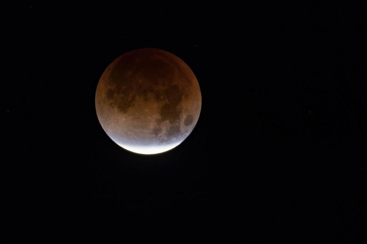 The super blue blood moon seen over Atascadero.