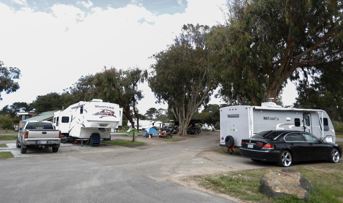 Pismo State Beach campground still had some people camping Friday, March 20, 2020. Campgrounds at San Luis Obispo County, California, are closed due to coronavirus but outdoor state parks, beaches and trails remain open. Campsites in SLO County are not taking reservations during COVID-19.