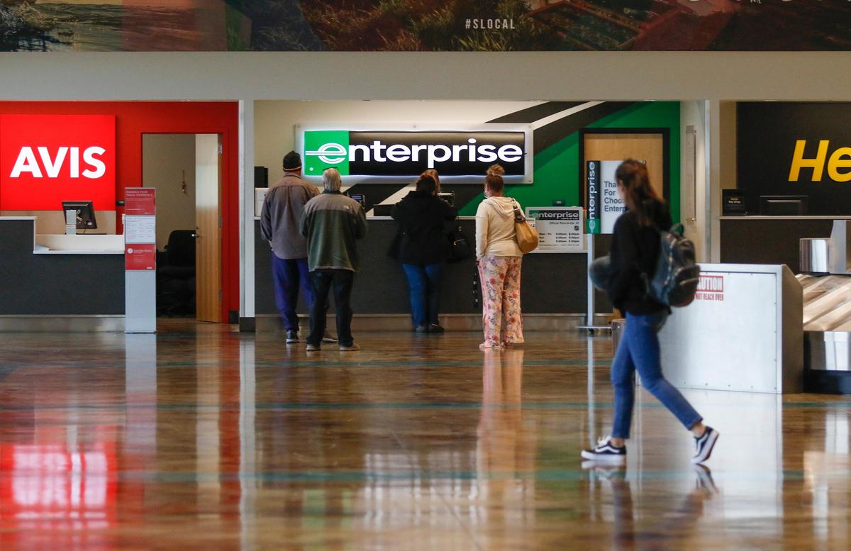 San Luis Obispo County Regional Airport in California has seen a major slowdown in air travel amid coronavirus precautions.