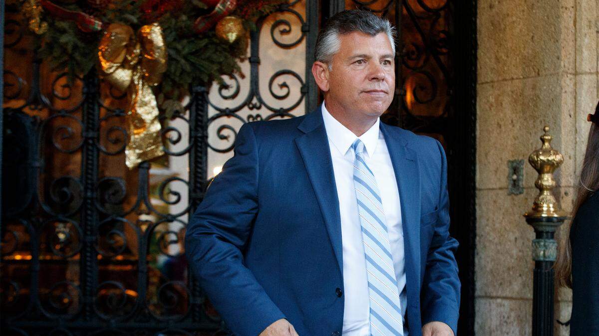 Former California Lt. Gov. Abel Maldonado leaves Mar-a-Lago after meetings with President-elect Donald Trump and his transition team, Wednesday, Dec. 28, 2016, in Palm Beach, Fla.
