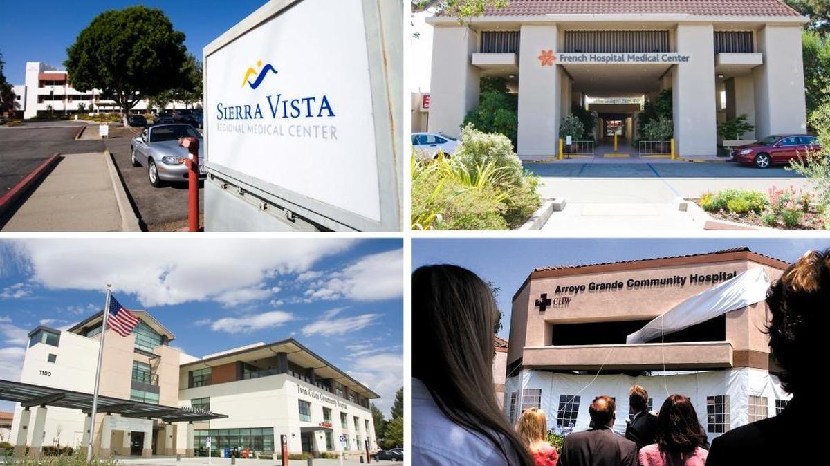 All four San Luis Obispo County hospitals scored A grades for overall patient safety from a national hospital watchdog group. They are, clockwise from top left: Sierra Vista Regional Medical Center and French Hospital Medical Center in San Luis Obispo, Arroyo Grande Community Hospital, and Twin Cities Community Hospital in Templeton.
