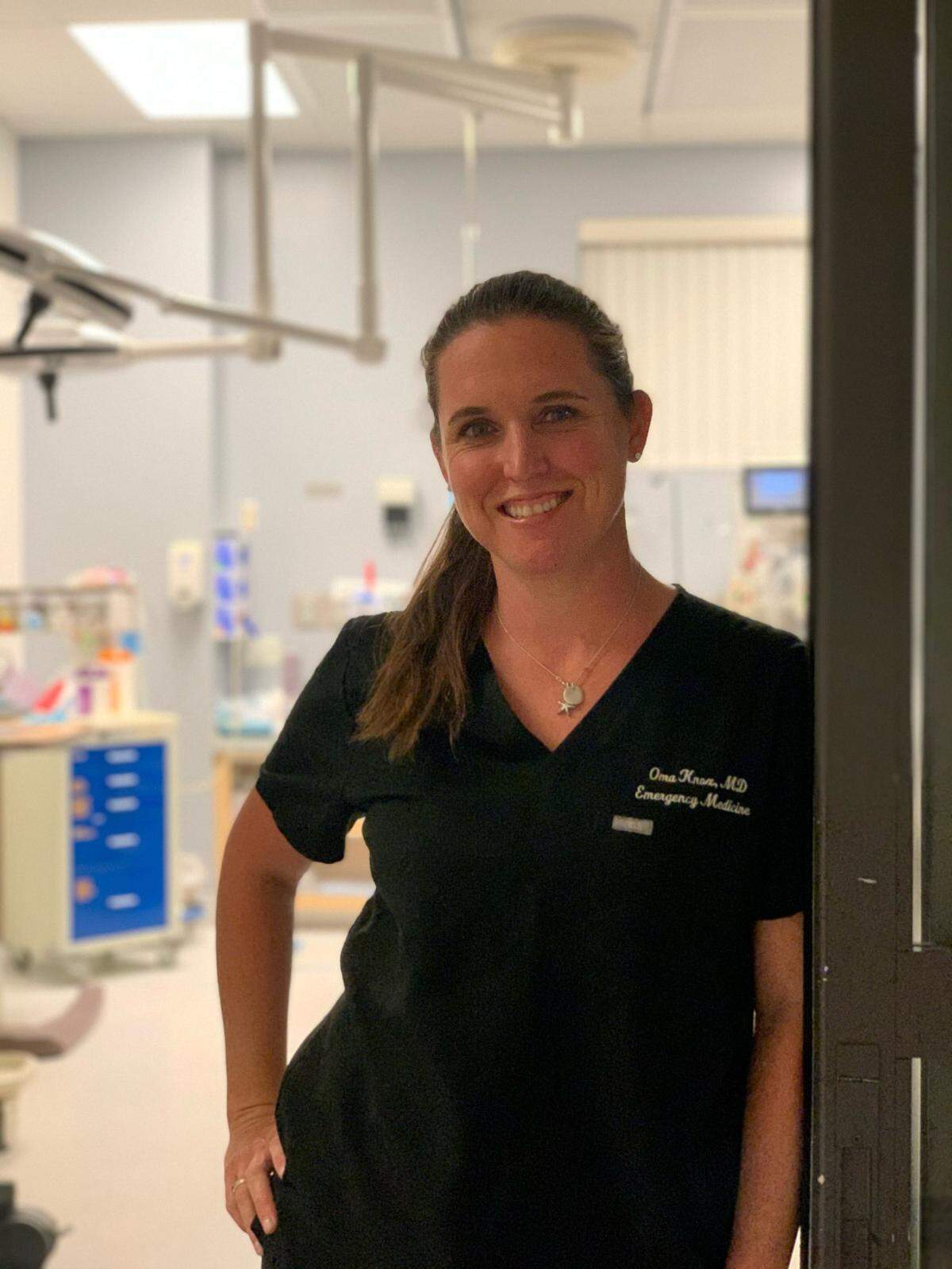 Dr. Oma Knox works in the emergency rooms at Sierra Vista Regional Medical Center in San Luis Obispo and Twin Cities Community Hospital in Templeton.