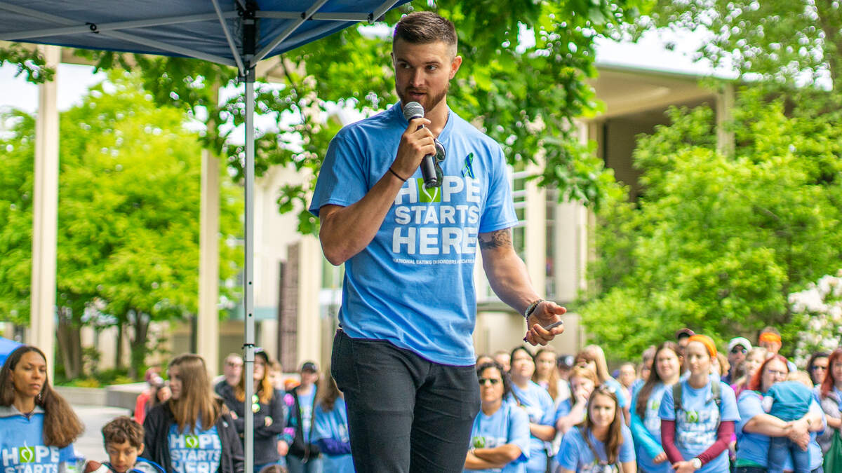 Former MLB catcher Mike Marjama retired this year to focus on outreach relating to eating disorders.