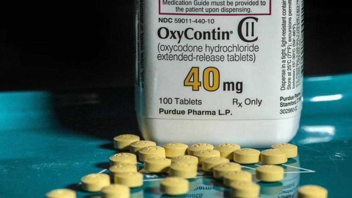 Prescription painkiller and potential source of addiction OxyContin, photographed Feb. 11, 2016, at the University of Kansas' pharmacy.