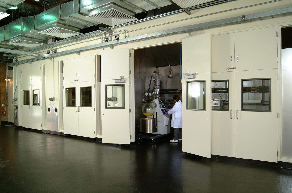 A Promega employee at work. SLO’s Promega Biosciences facility is helping to produce key materials required to manufacture the COVID-19 kits.