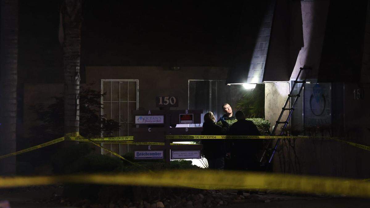 Grover Beach police investigate an officer-involved shooting in the 100 block of South 13th Street that left one person dead on May 25, 2024.