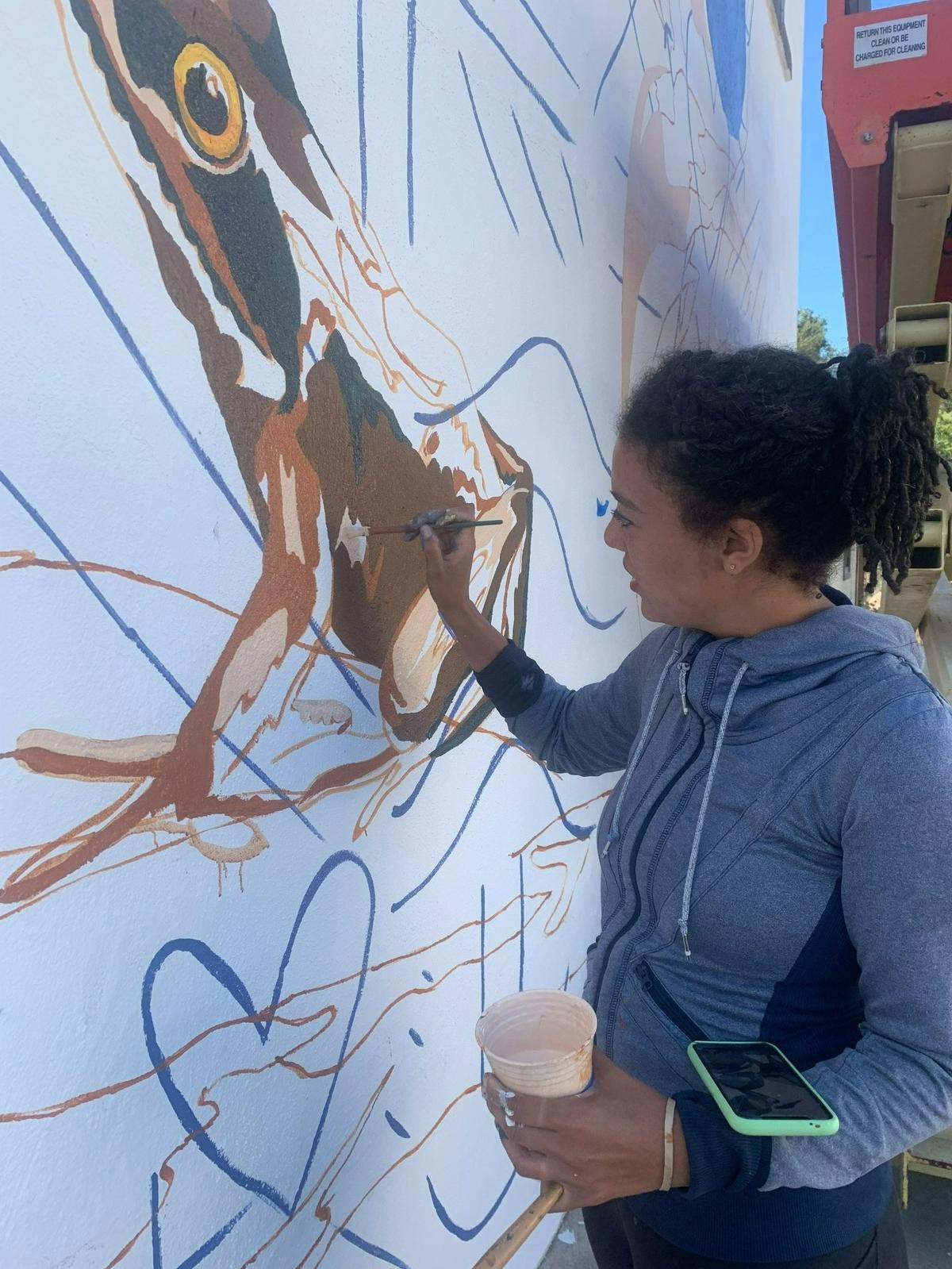 Brandy Pippin’s “Nature is for Everyone” mural is now up in downtown Atascadero as part of the Equality Mural Project.