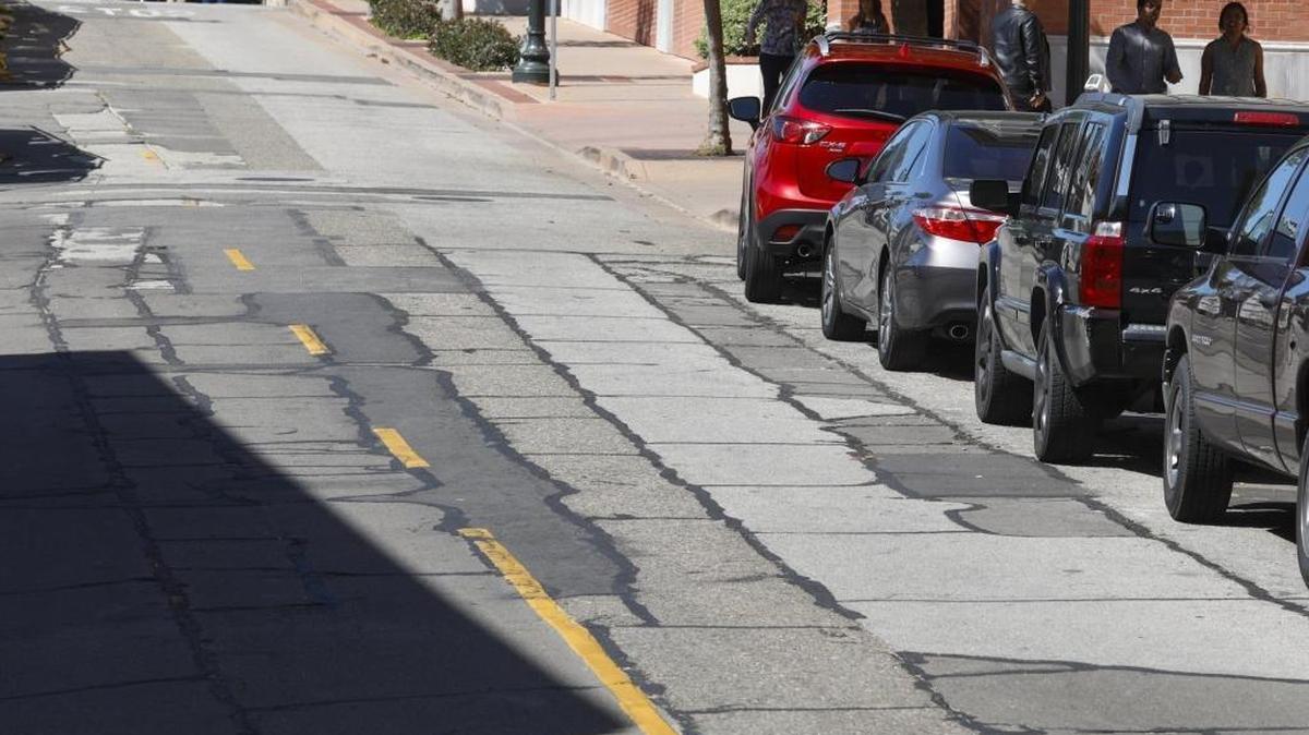 Morro Street between Palm and Monterey streets in San Luis Obispo has a Pavement Condition Index of 16 out of 100 — a rating of bad. Anything under 20 is considered bad.