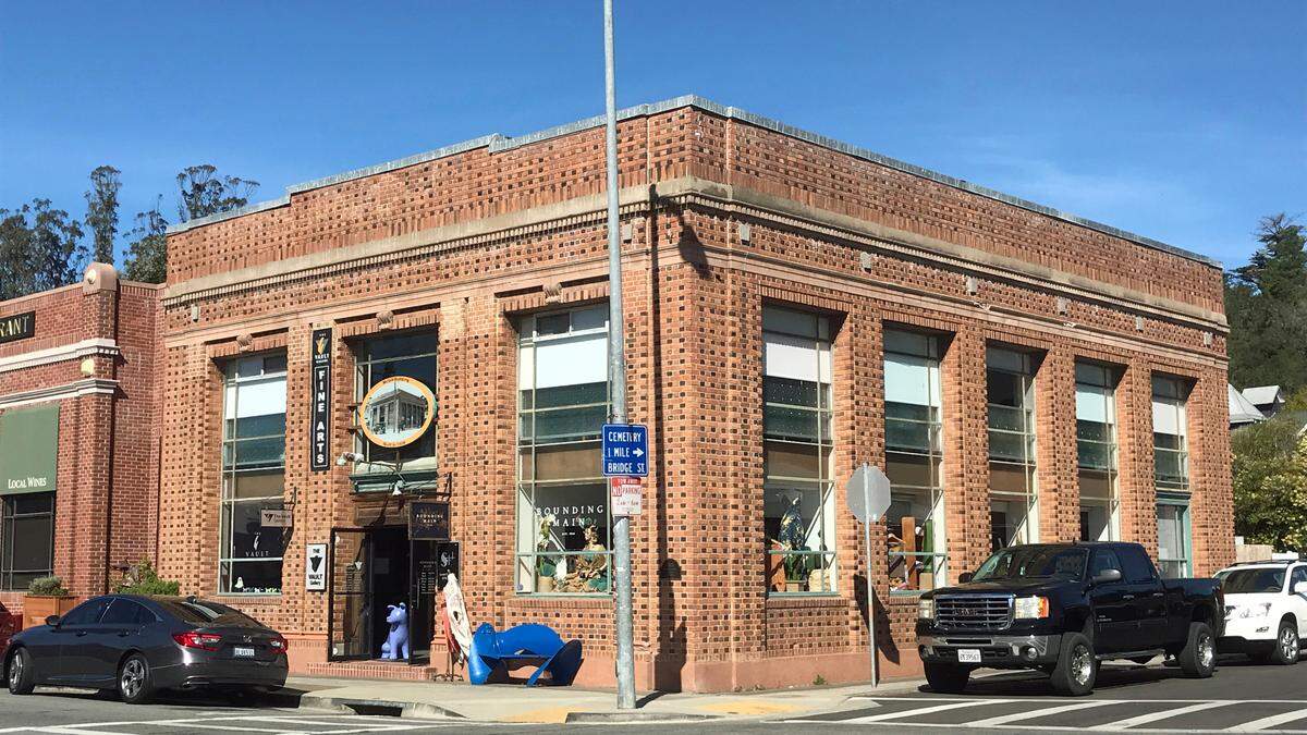 Vault Gallery occupies the former home of Bank of America in Cambria.
