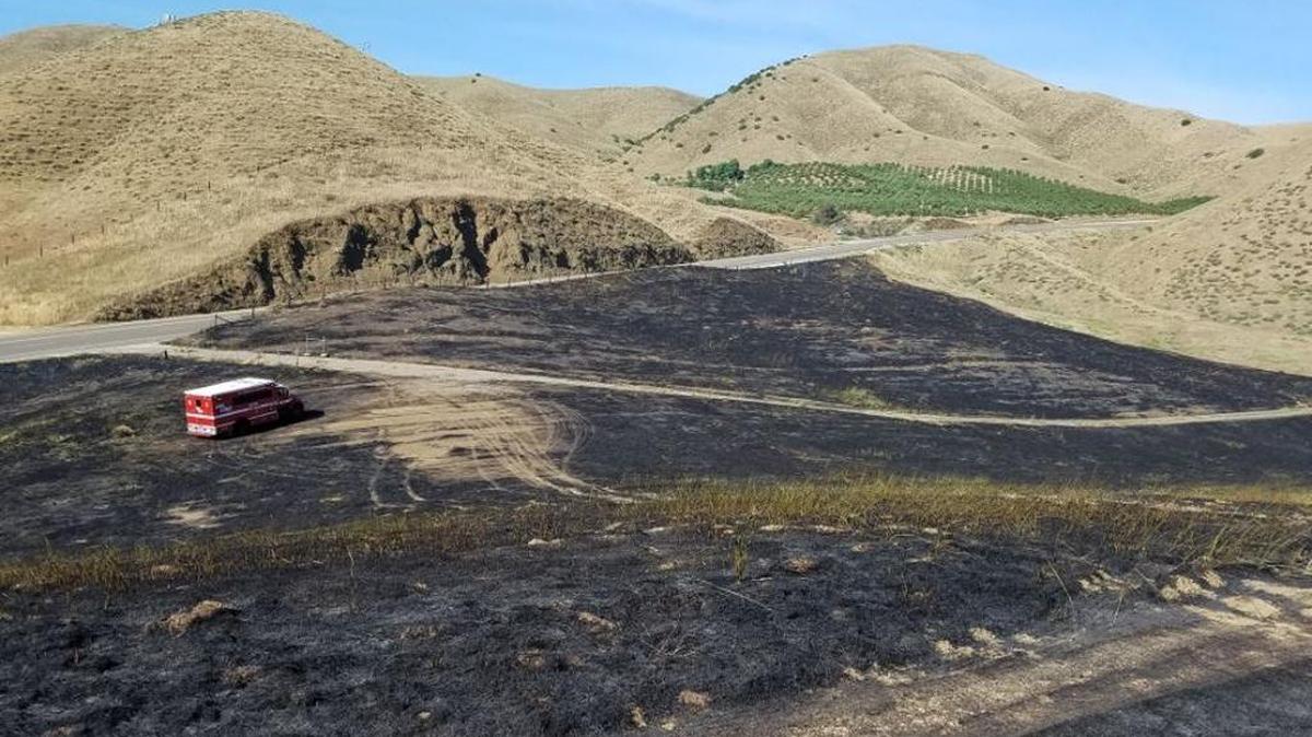Cal Fire crews were able to contain a 50-acre brush fire near the Cholame “Y” on Tuesday afternoon.