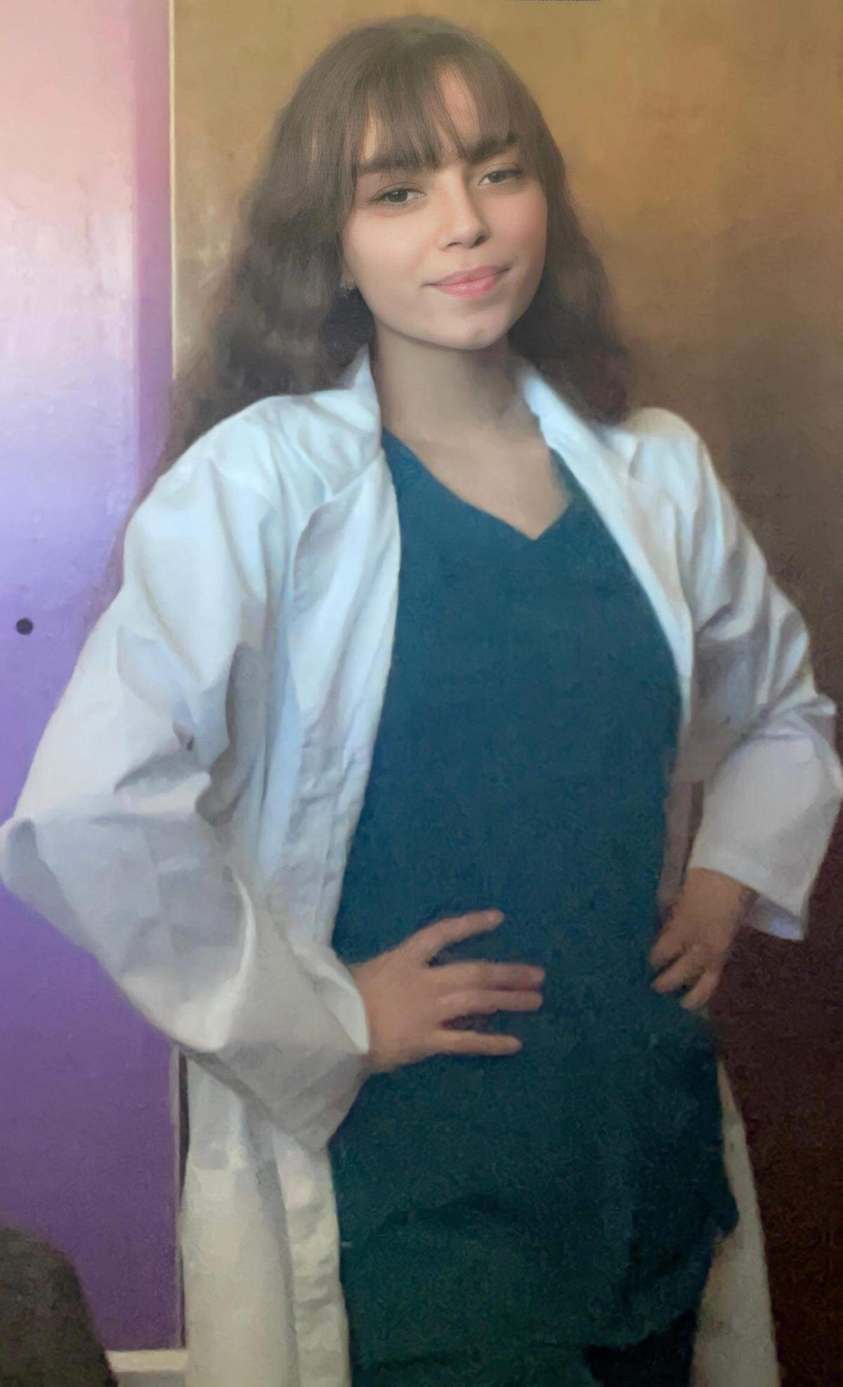 Shanyra Cardenas of San Simeon strikes a pre-med pose selfie before leaving in July for her two-week study trip in Tanzania.