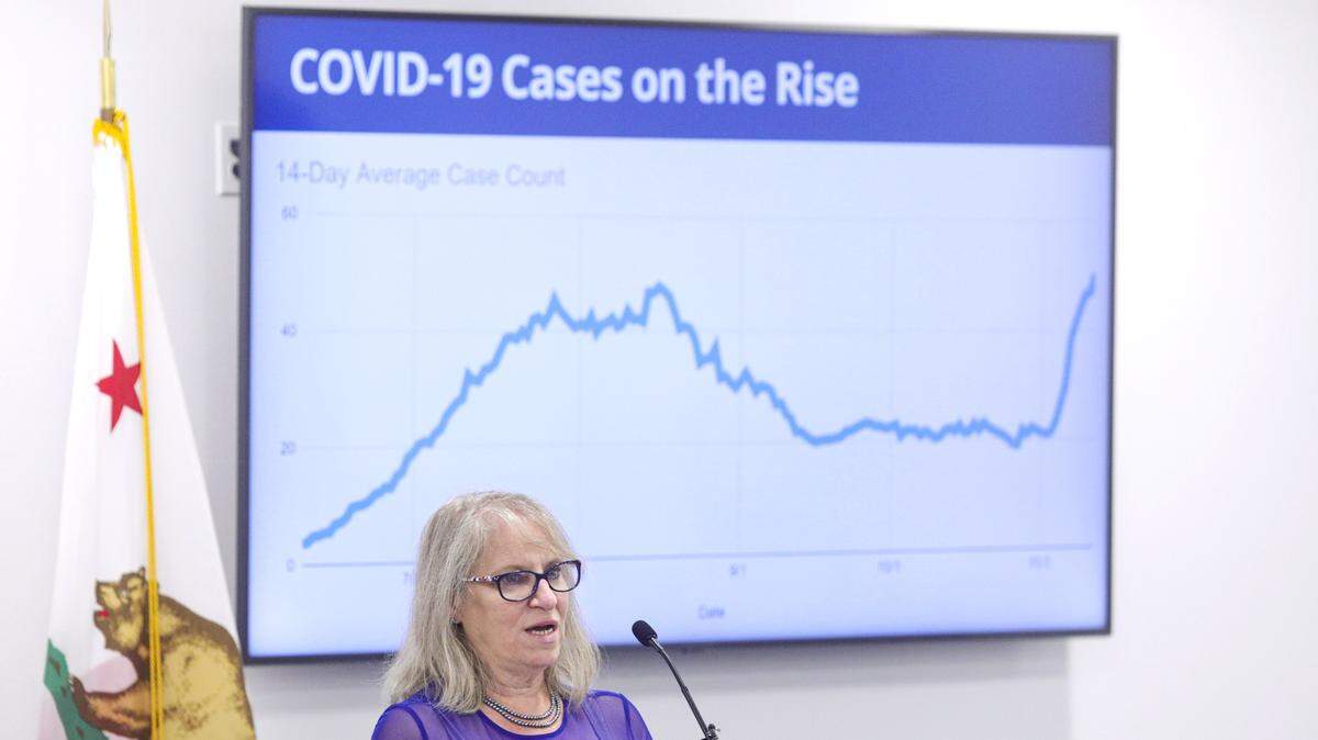 San Luis Obispo County Public Health Officer Dr. Penny Borenstein said the county coronavirus numbers are on the rise, and gatherings are driving the spike in cases.