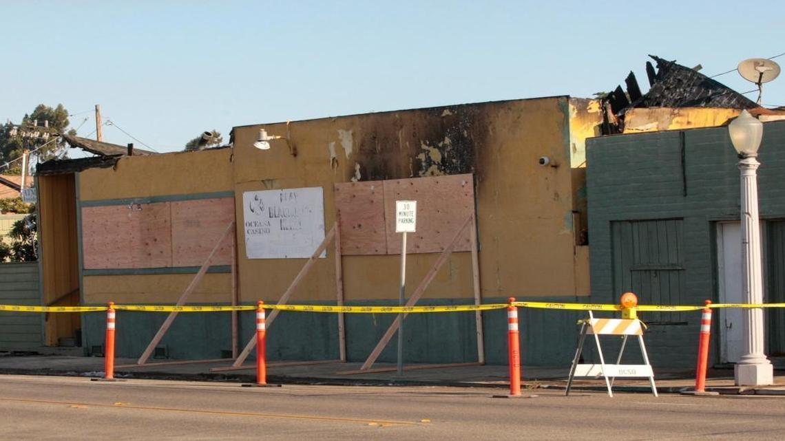 The Oceana Casino in Oceano was destroyed by a fire that apparently started in the attic on Wednesday, according to Five Cities Fire Authority.