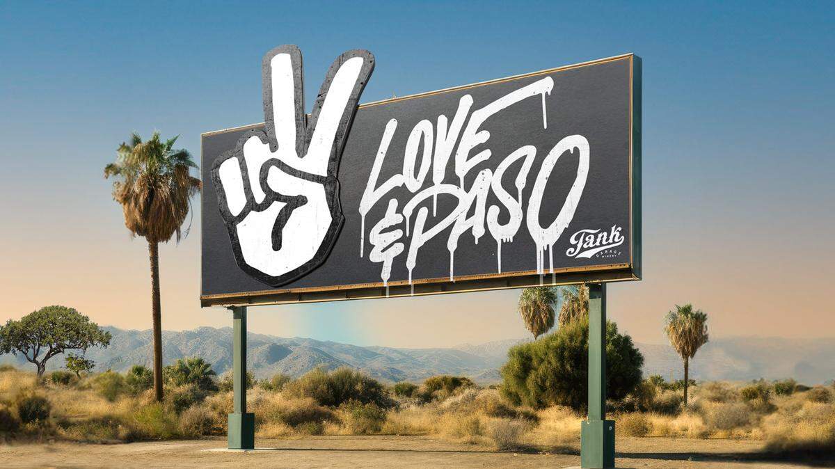 Clive Pinder urges newcomers to "let Paso be Paso" — a sentiment expressed by this billboard for Tank Garage Winery.