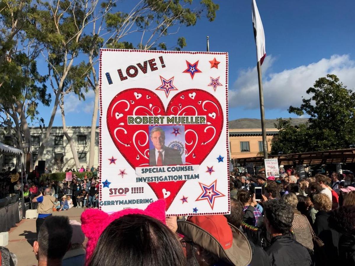 Signs from Saturday’s “Hear Our Vote: Voices of Resistance Rally.”