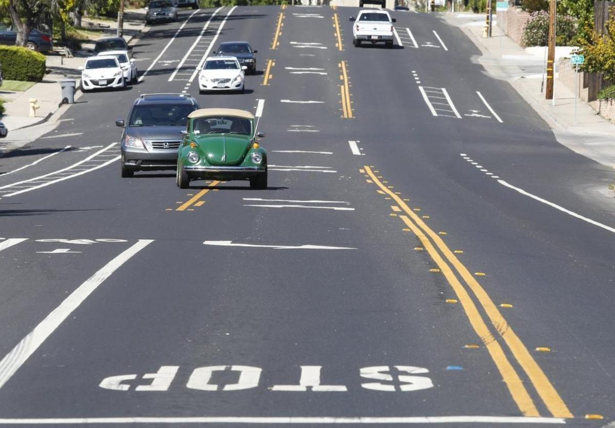 Johnson Avenue at Orcutt Road in San Luis Obispo has a Pavement Condition Index of 100 — the highest possible rating.