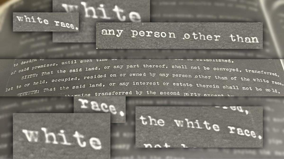 A 1930 property deed prohibits people of color. County clerk-recorders throughout California are redacting hateful language from such property records.