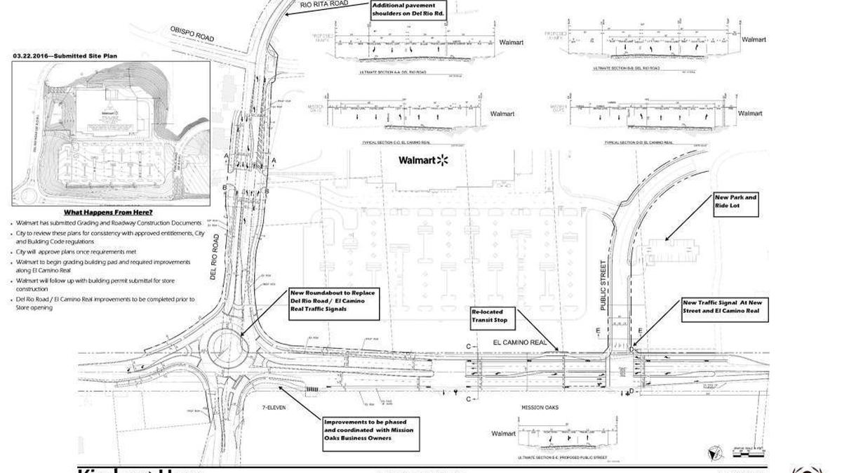 Walmart has submitted its plans for onsite and offsite grading.