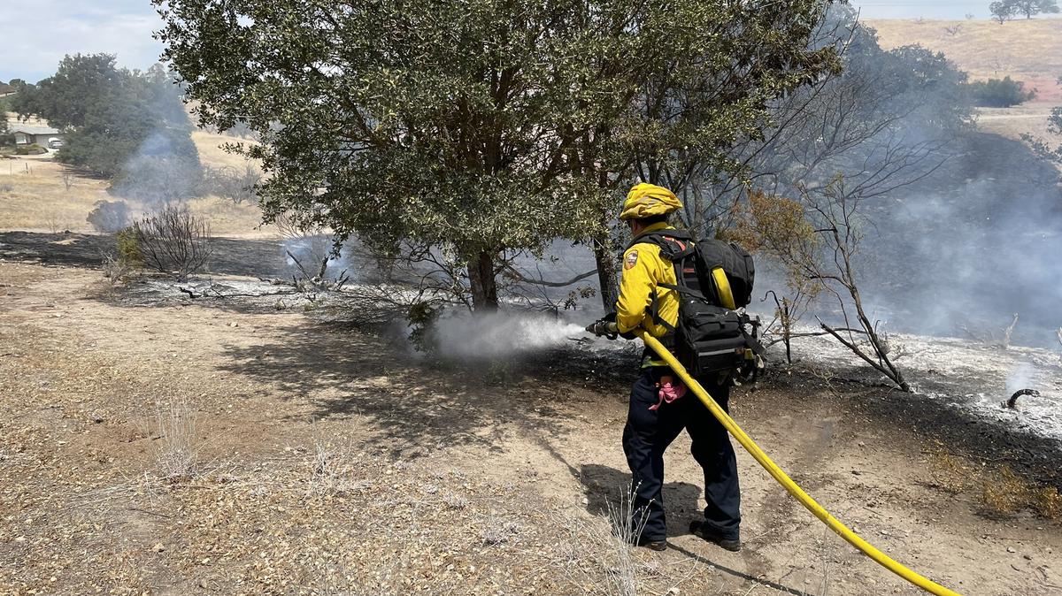A fire was reported in rural Paso Robles on July 29, 2022. 