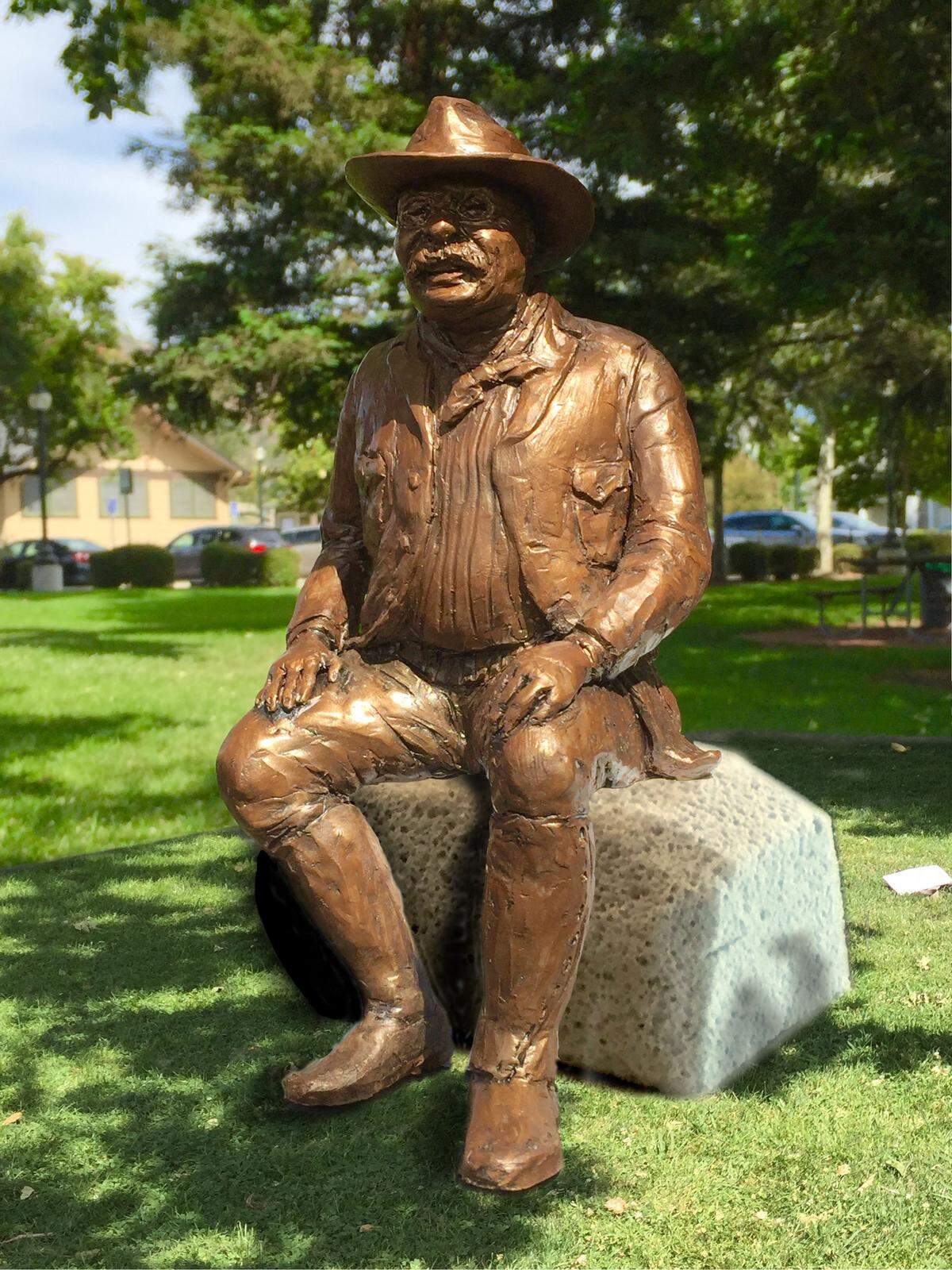 Model of proposed Teddy Roosevelt monument by sculptor Paula Zima. The SLO City Council directed its staff to disallow monuments of specific individuals as part of a planned new city policy.