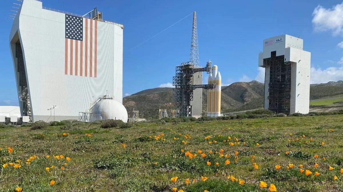 A United Launch Alliance Delta IV rocket sits at Space Launch Complex-6 at Vandenberg Space Force Base in this file photo. With the Delta IV rocket headed to retirement, SpaceX has moved onto SLC-6, with plans for launches and landings of the Falcon 9 and Falcon Heavy rockets.  