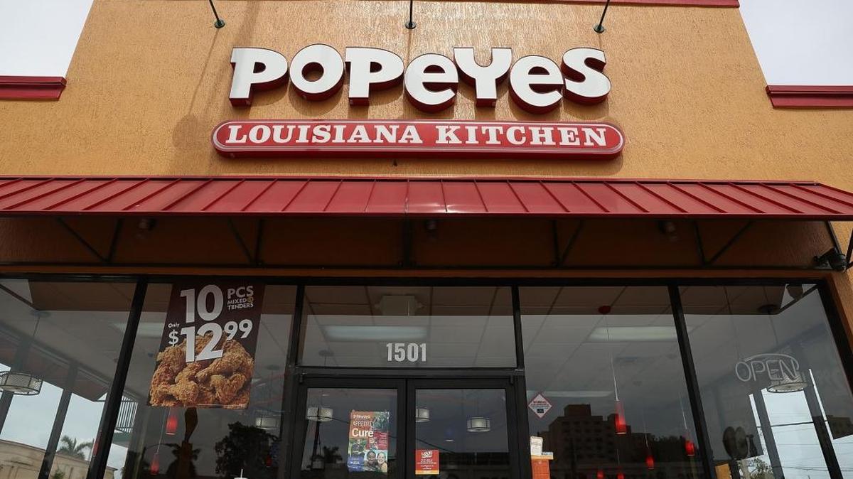 A Popeyes restaurant on Feb. 21, 2017 in Miami, Florida.