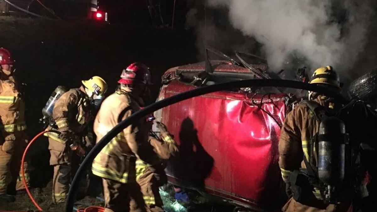 A man was killed in a vehicle crash on Highway 101 on Wednesday, February 21, 2018, in Orcutt, California.