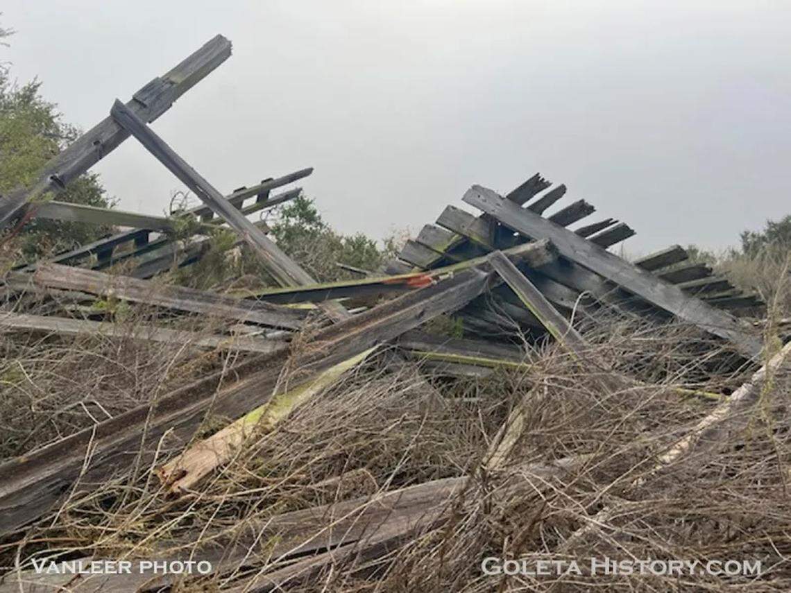 Windy weather in December 2024 destroyed the water tower structure at the historic World War II prisoner of war camp on the Gaviota Coast.