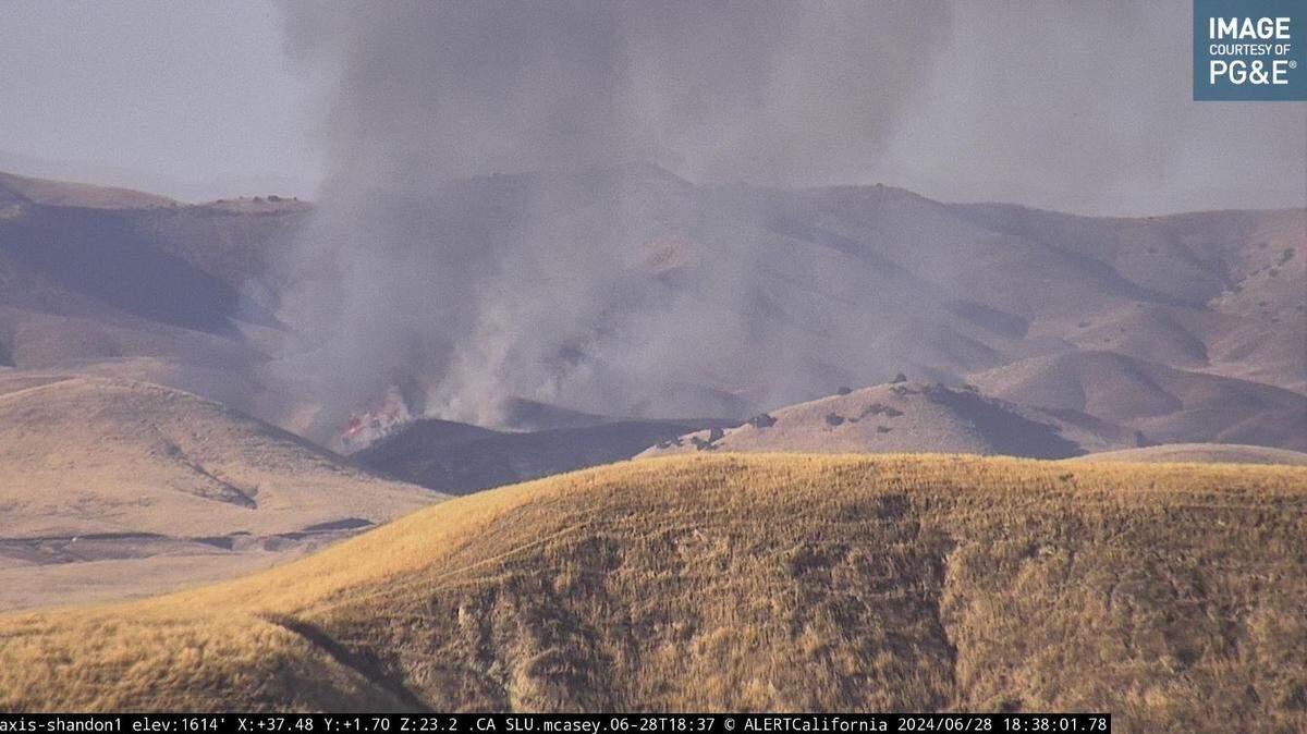 Cal Fire was battling a large vegetation fire near the Cholame Y that was slowing Highway 41 traffic on June 28, 2024.