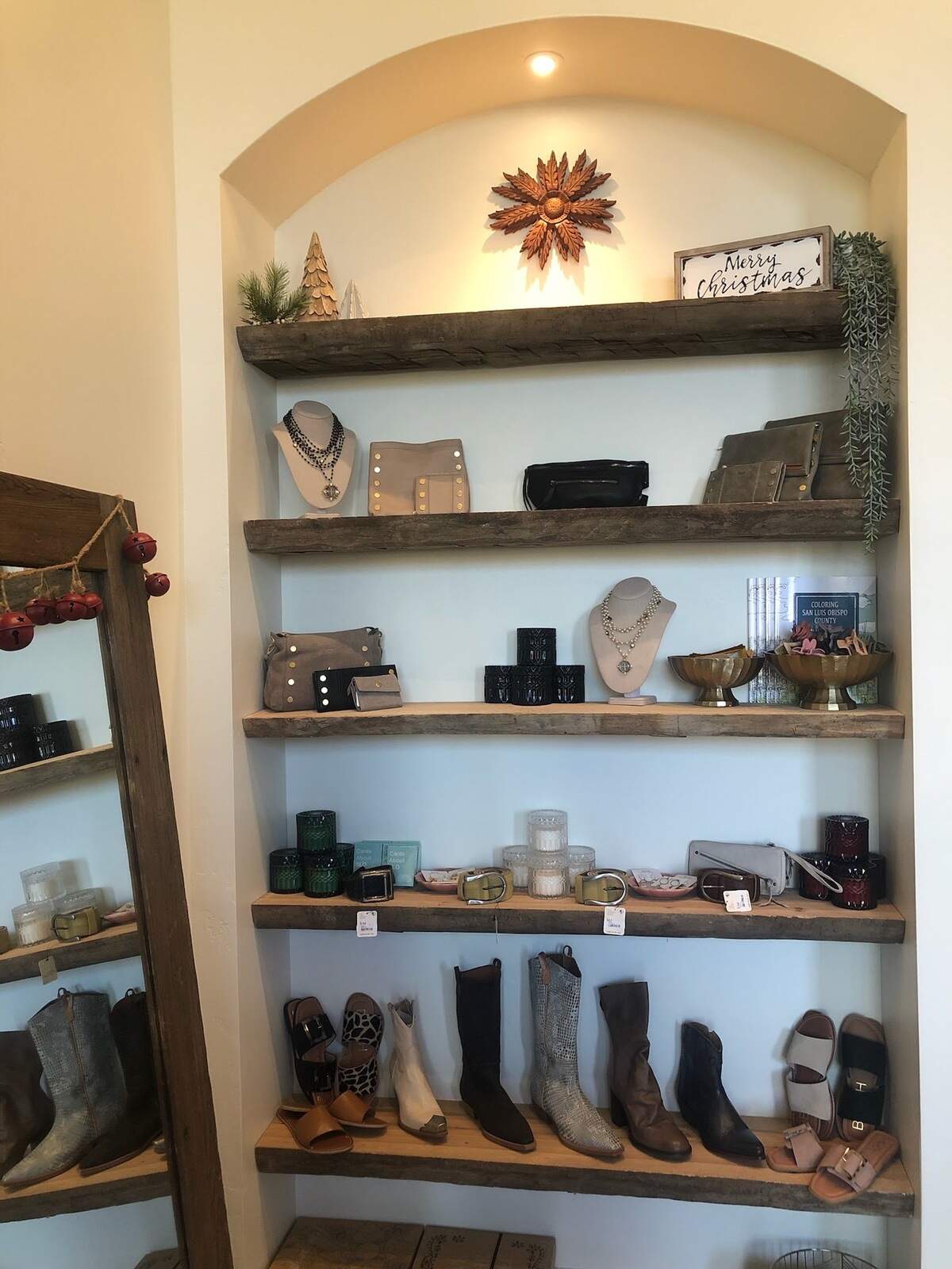 Shoes and accessories for sale at Ametza in Atascadero, California.