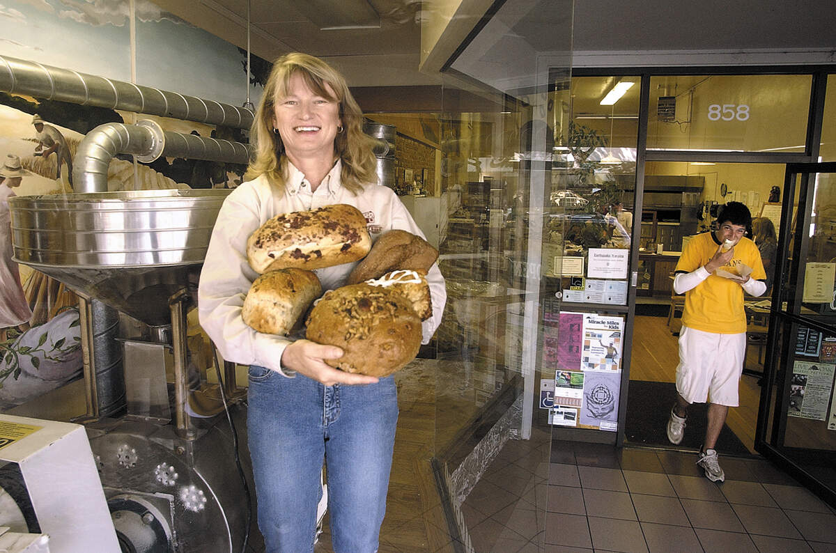 Sheila McCann owner at the House of Bread (2005 photo).