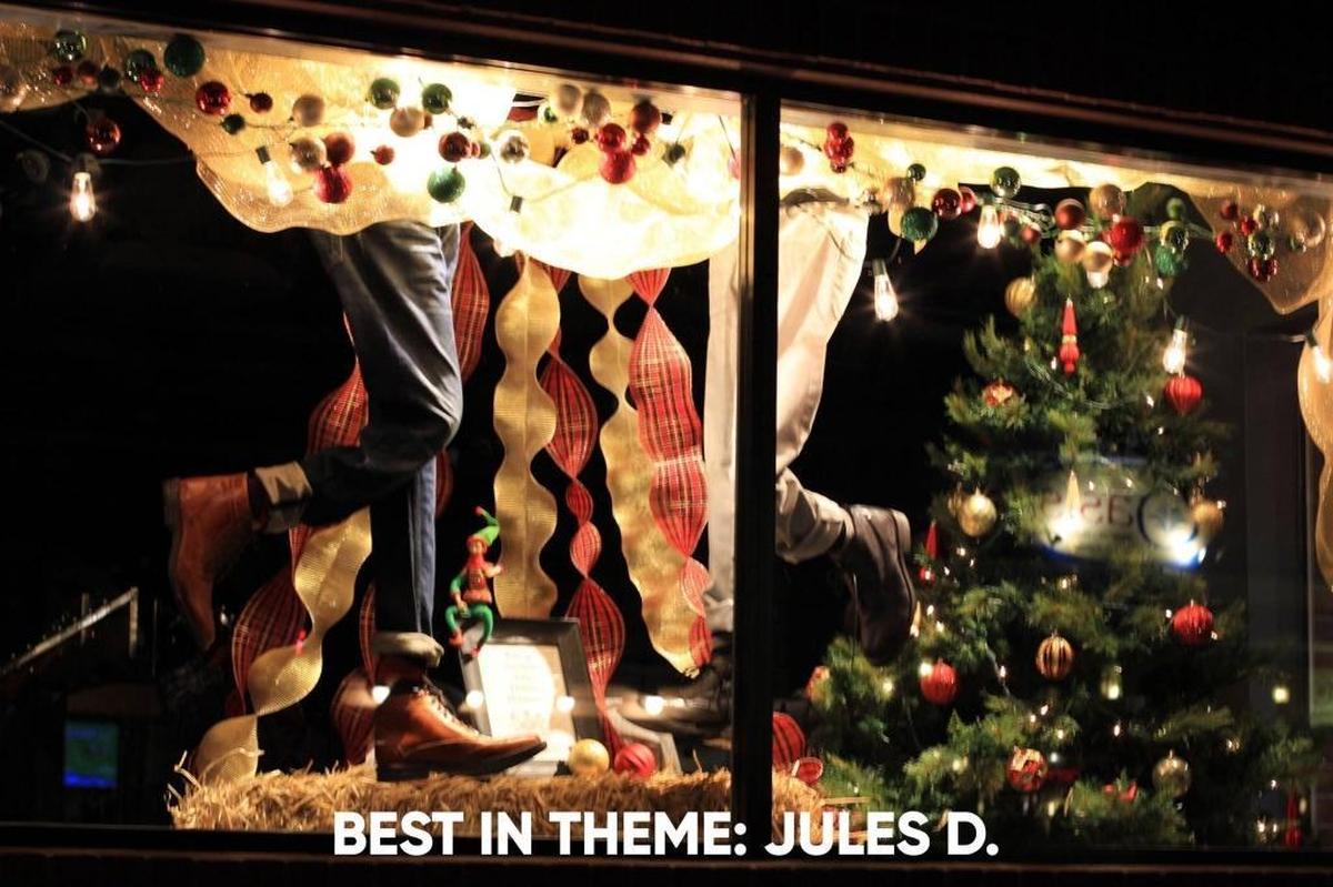 Jules D. won “Best in Theme” in Downtown SLO’s annual holiday window contest.