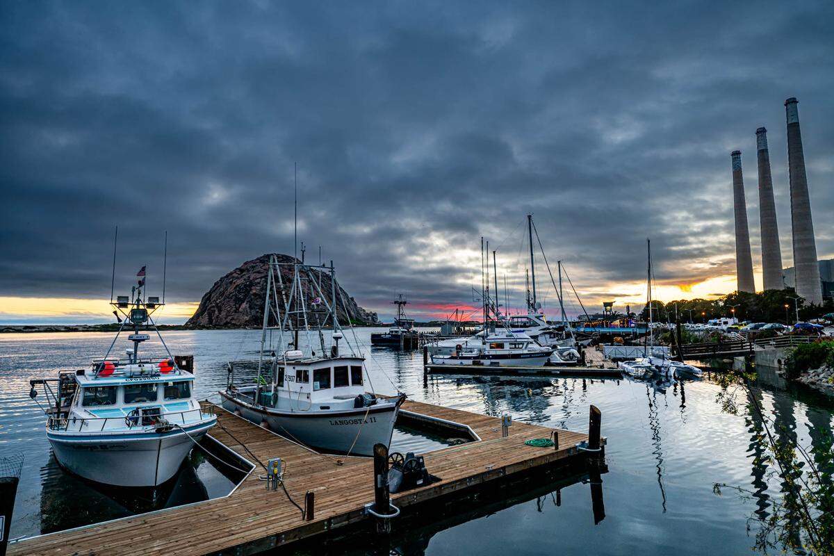 A sunset at Morro Bay on July 24, 2025. 