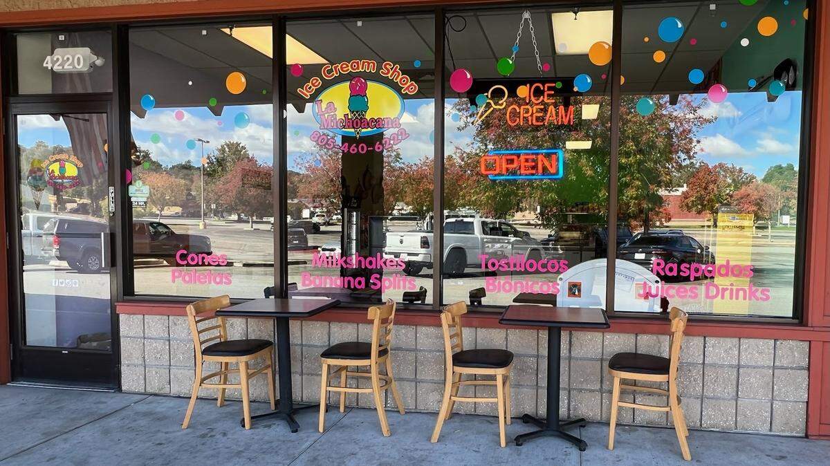 Ice Cream Shop La Michoacana opened in Atascadero Oct. 2022