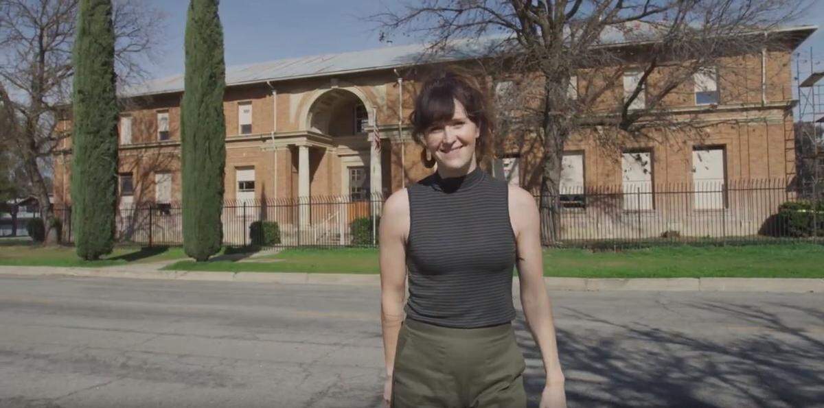 Zoe Zappas showcases the historic Printery building in a video entering Atascadero in competition to appear on “Home Town Takeover” on HGTV.