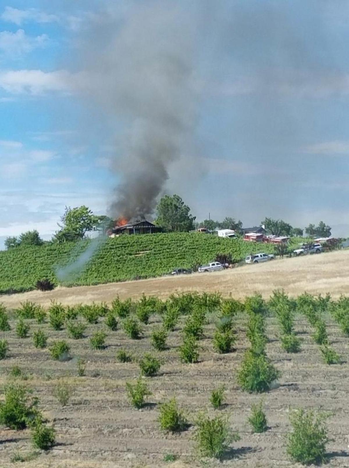 Firefighters responded to a fully involved residential structure fire near Lake Nacimiento Lake Drive and Valley Quail Place in Paso Robles on Wednesday, May 24, 2017.