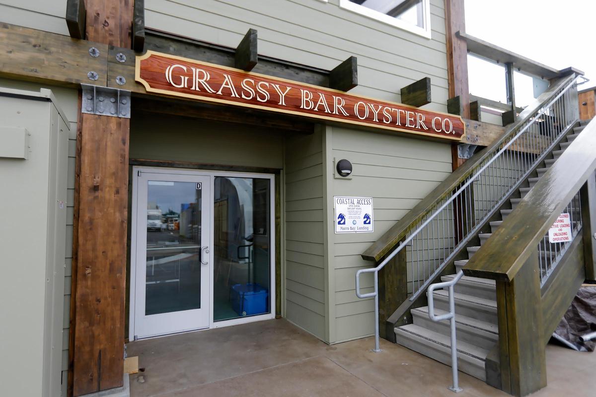 Grassy Bar Oyster Co. founder and owner George Trevelyan is building a new oyster tasting room on the Embarcadero in Morro Bay.