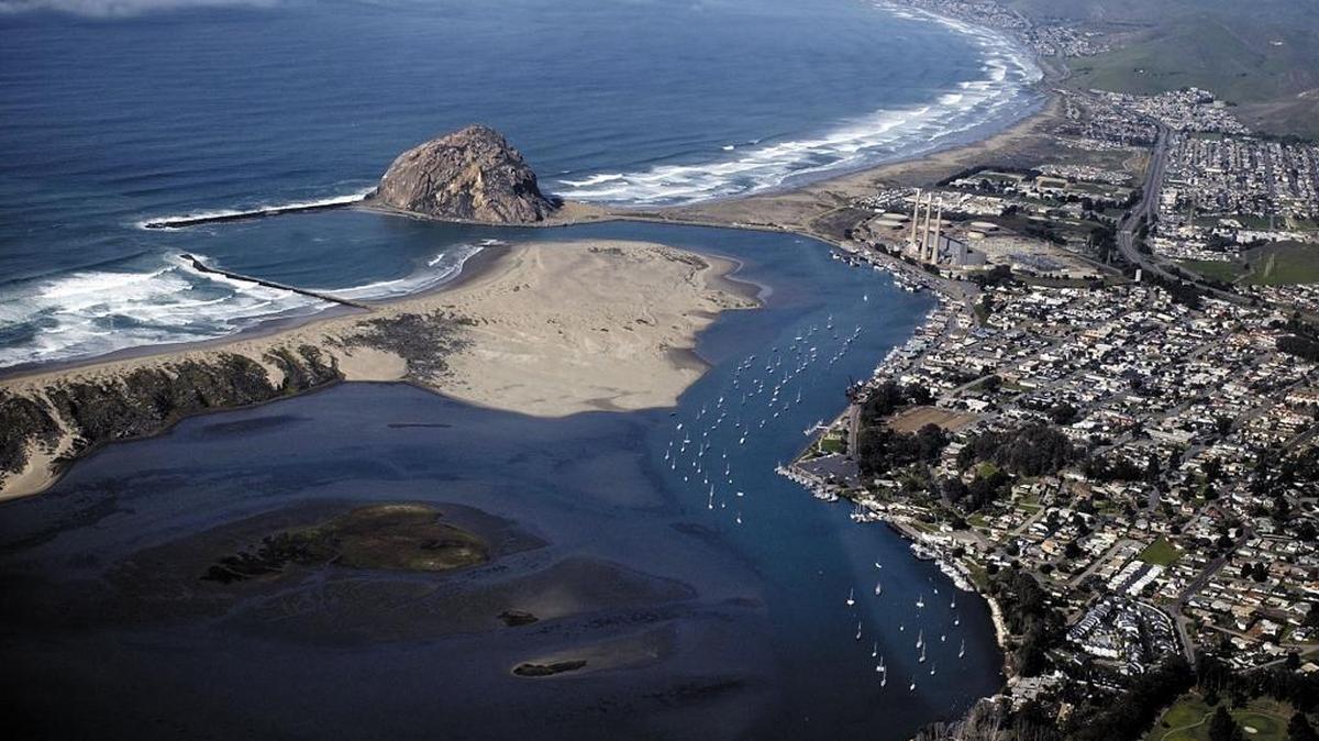 Morro Bay harbor.