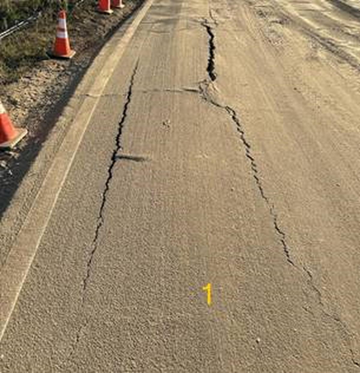 Caltrans was repairing a crack in Highway 154 on June 27, 2024.