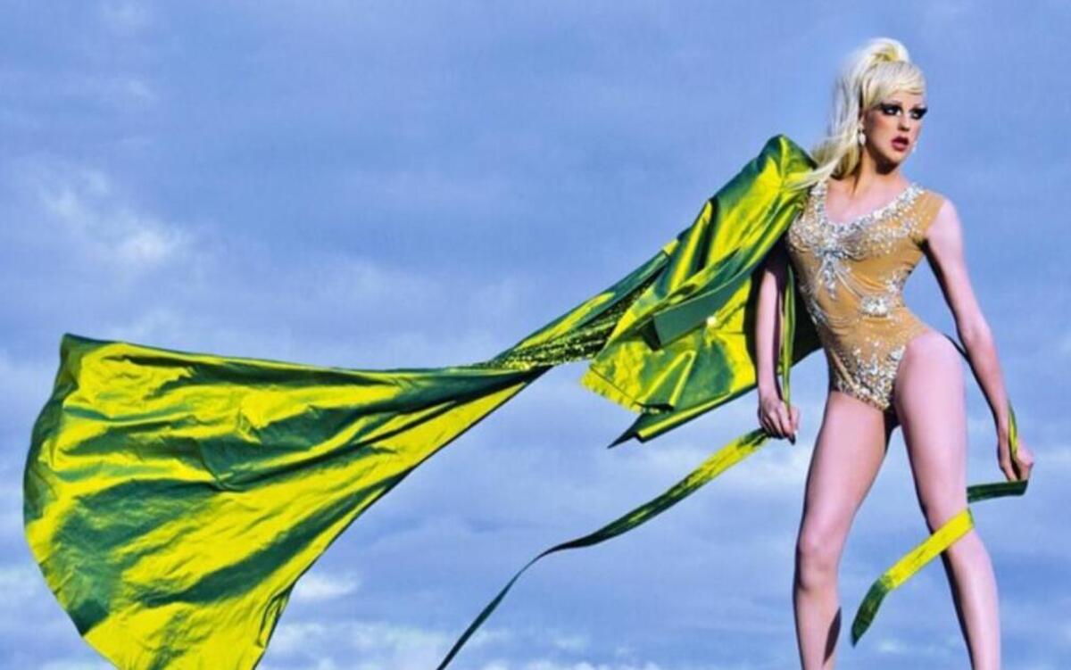 Laganja Estranja performs as part of the Pride Drag Show on Friday at SLO Guild Hall in San Luis Obispo.