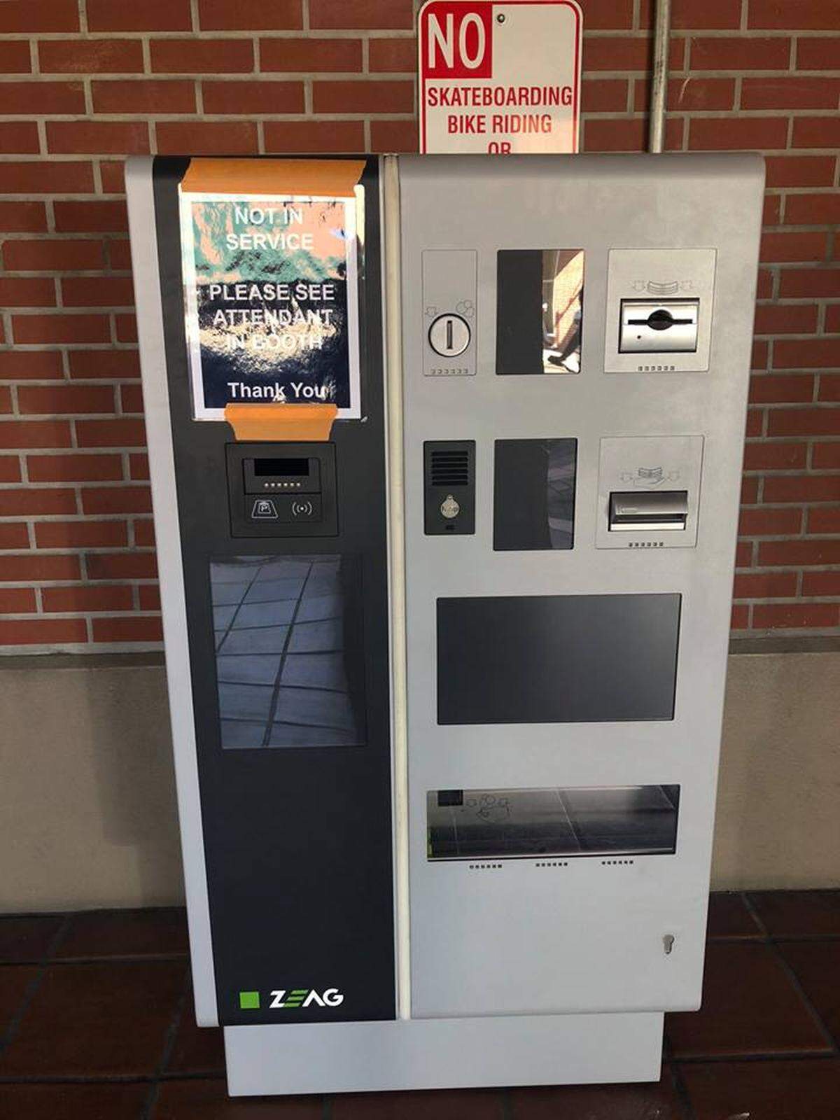 A pay-on-foot machine will soon be in operation at the Marsh Street parking garage in San Luis Obispo.