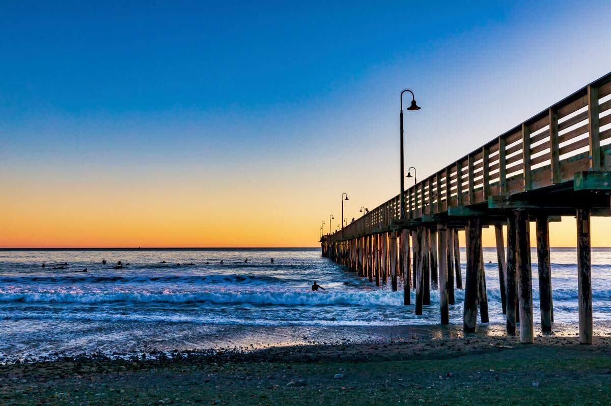 The Cayucos Pier.