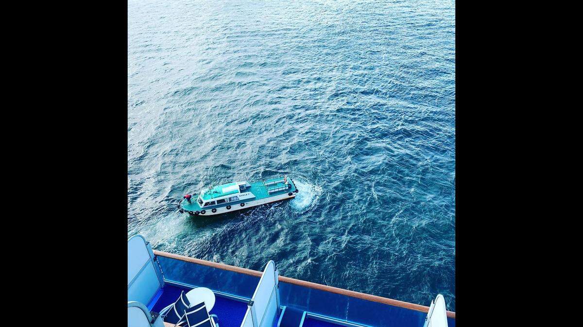 Sarah Arana, a Paso Robles medical social worker, was quarantined on a Diamond Princess cruise ship off the coast of Japan after a coronavirus outbreak onboard. Arana shared updates on her Facebook page, including this photo from her cabin balcony on Feb. 6, 2020.