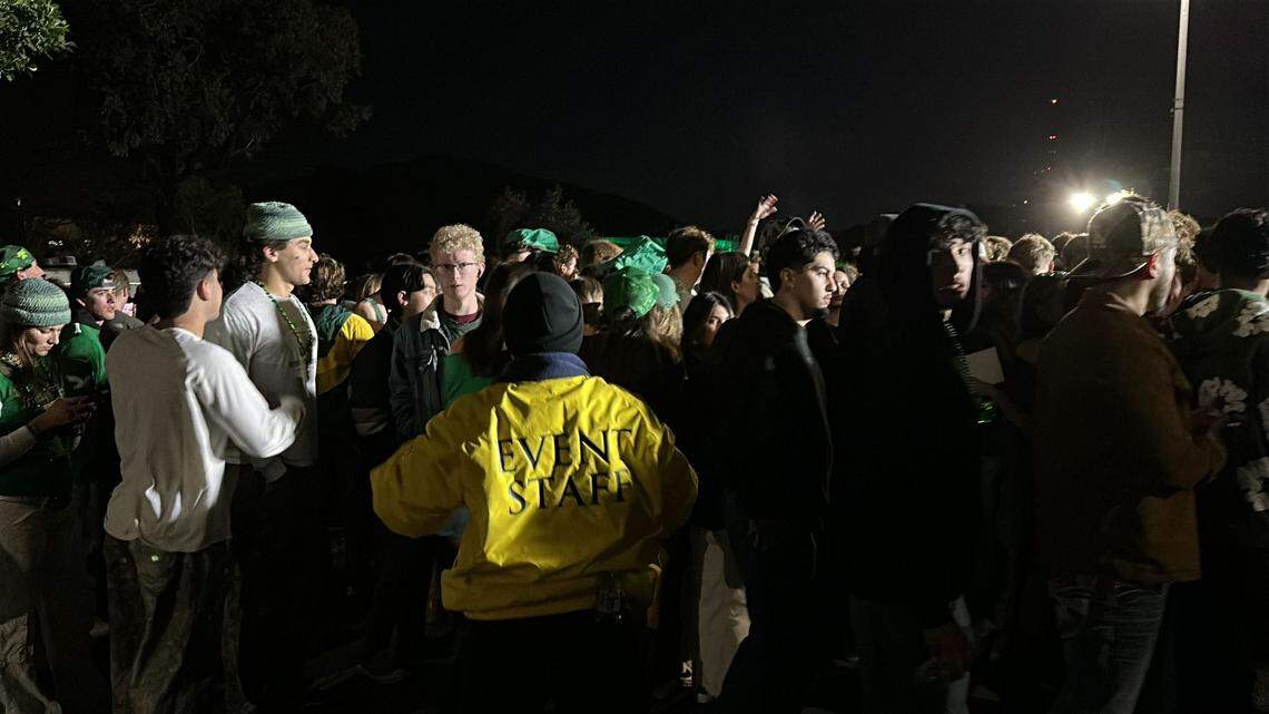 Cal Poly hosted an early morning music festival featuring EDM artists Zhu and Galantis on campus in hopes of drawing students out of the streets on St. Fratty’s Day, March 15, 2025.