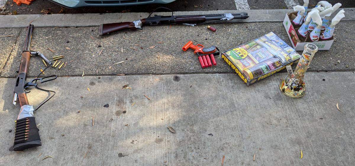 Nathaniel James McGuire of Santa Maria faces federal charges after he allegedly bombed a Santa Maria courthouse complex on Sept. 25, 2024. A search of McGuire’s car allegedly revealed ammunition, a flare gun, a box of fireworks, a shotgun, a rifle, a suspected bomb and 10 Molotov cocktails, according to the U.S. Department of Justice.