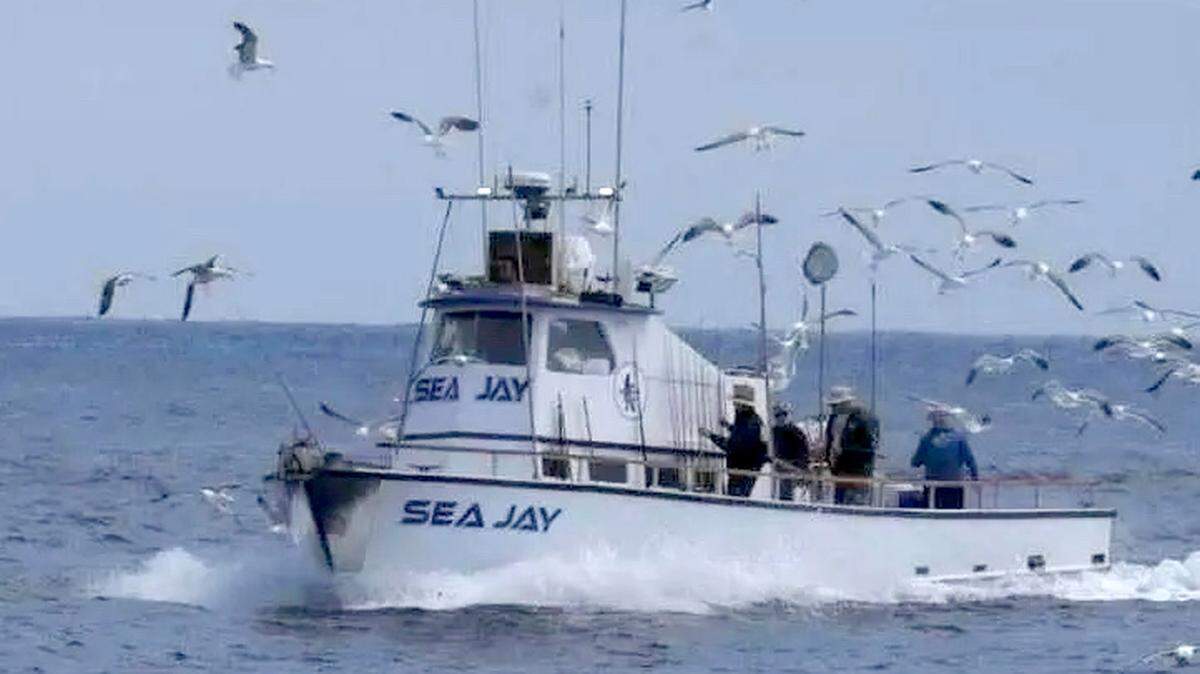 The Sea Jay boat, which sank off Santa Cruz Island on June 15, 2023, is seen in an undated photo on the Seajay Sportfishing Facebook page.  